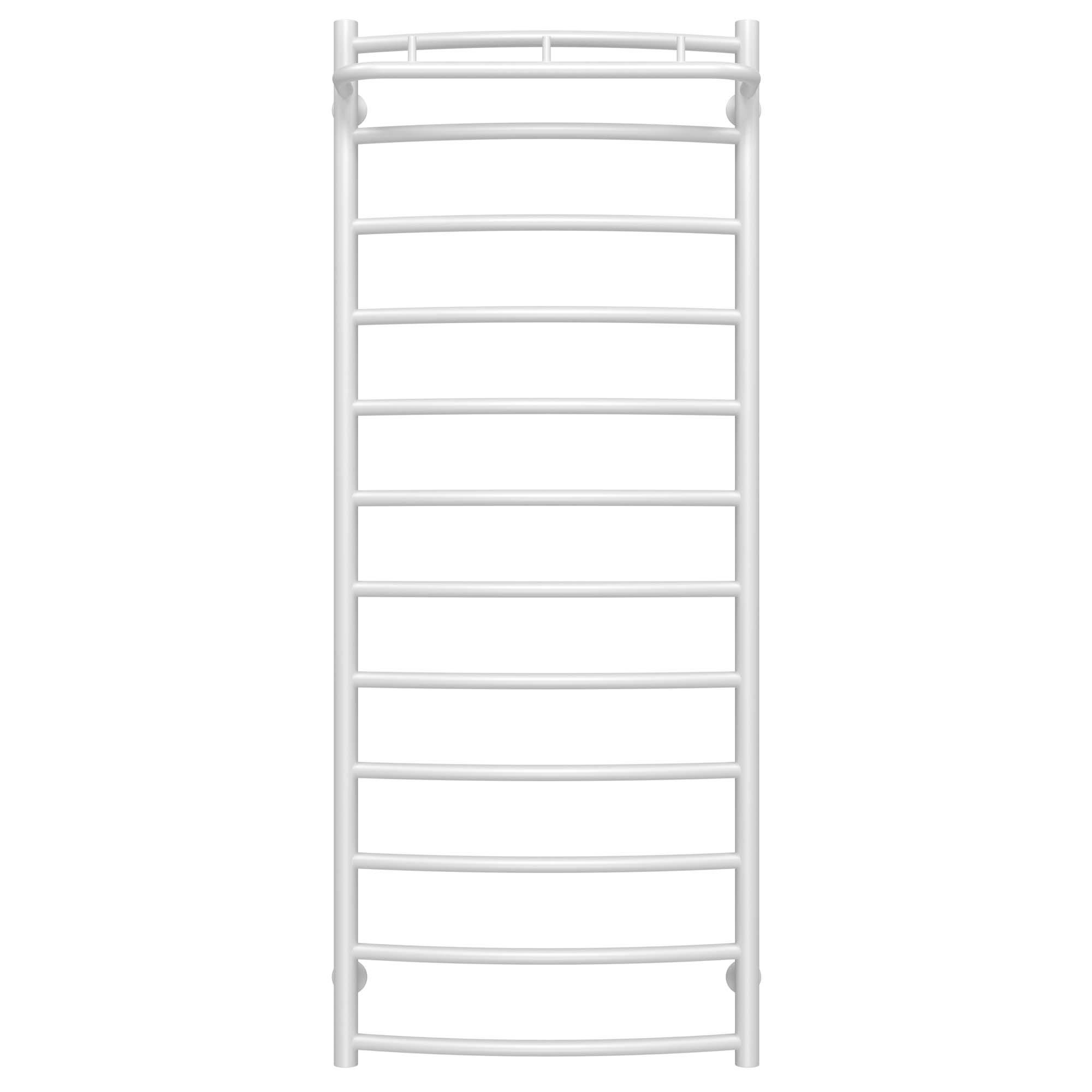 Полотенцесушитель водяной Deffi Классик N П12 нижнее подключение нержавеющая сталь 500х1300 мм Белый (C.KN.130.50.12.W.A)