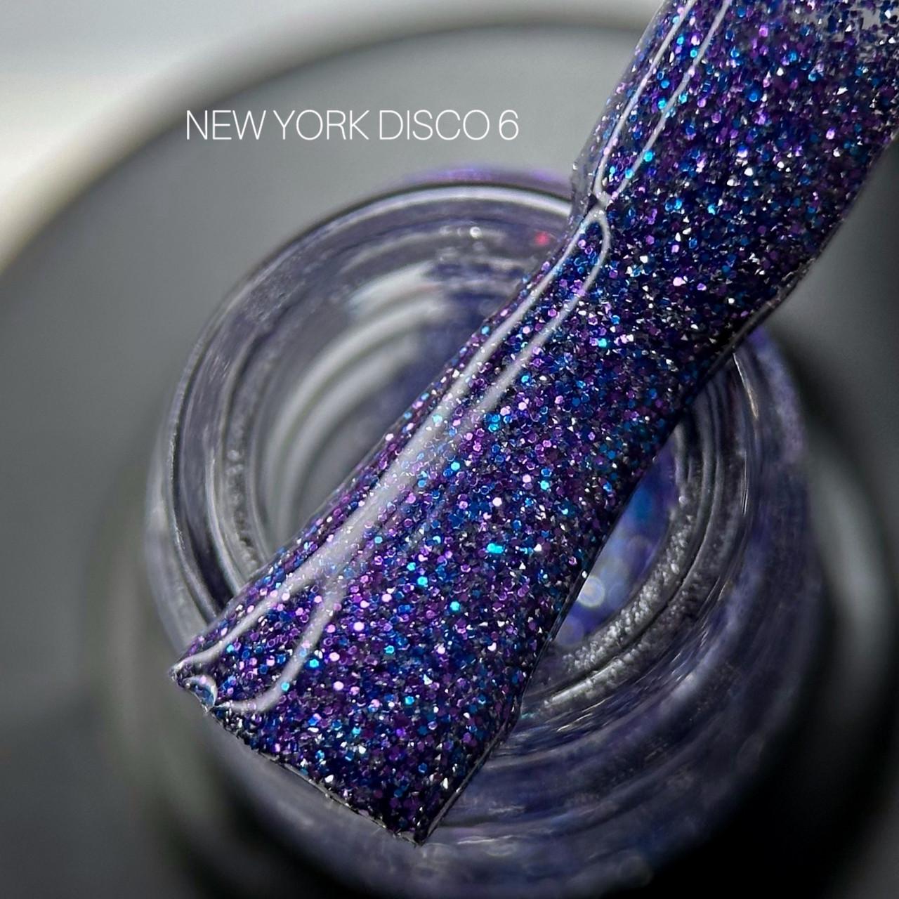Гель-лак светоотражающий для ногтей Saga New York Disco №06 9 мл