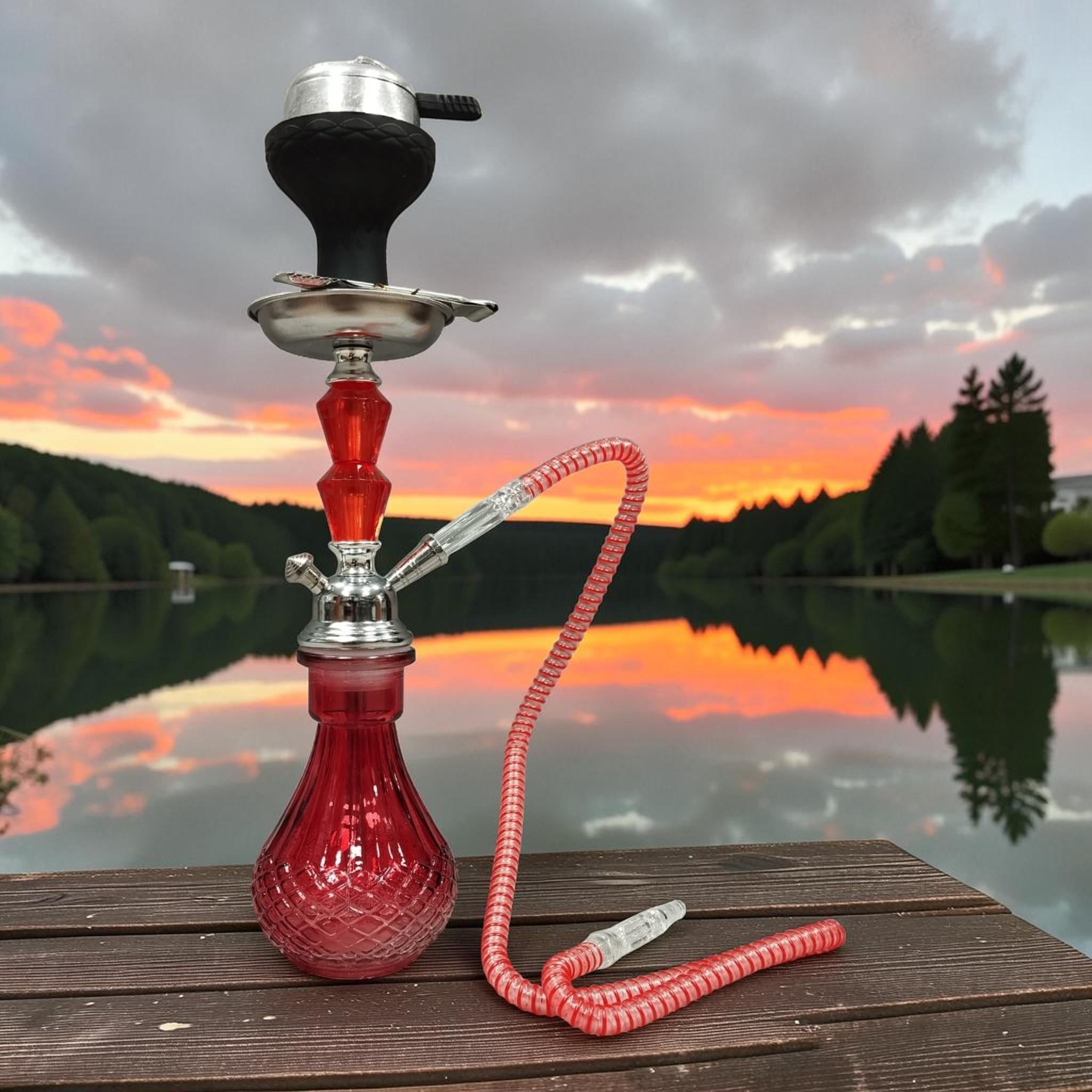 Кальян Hookah Amal 0011-1 Plus на 1 особу 41 см Red (11863P)