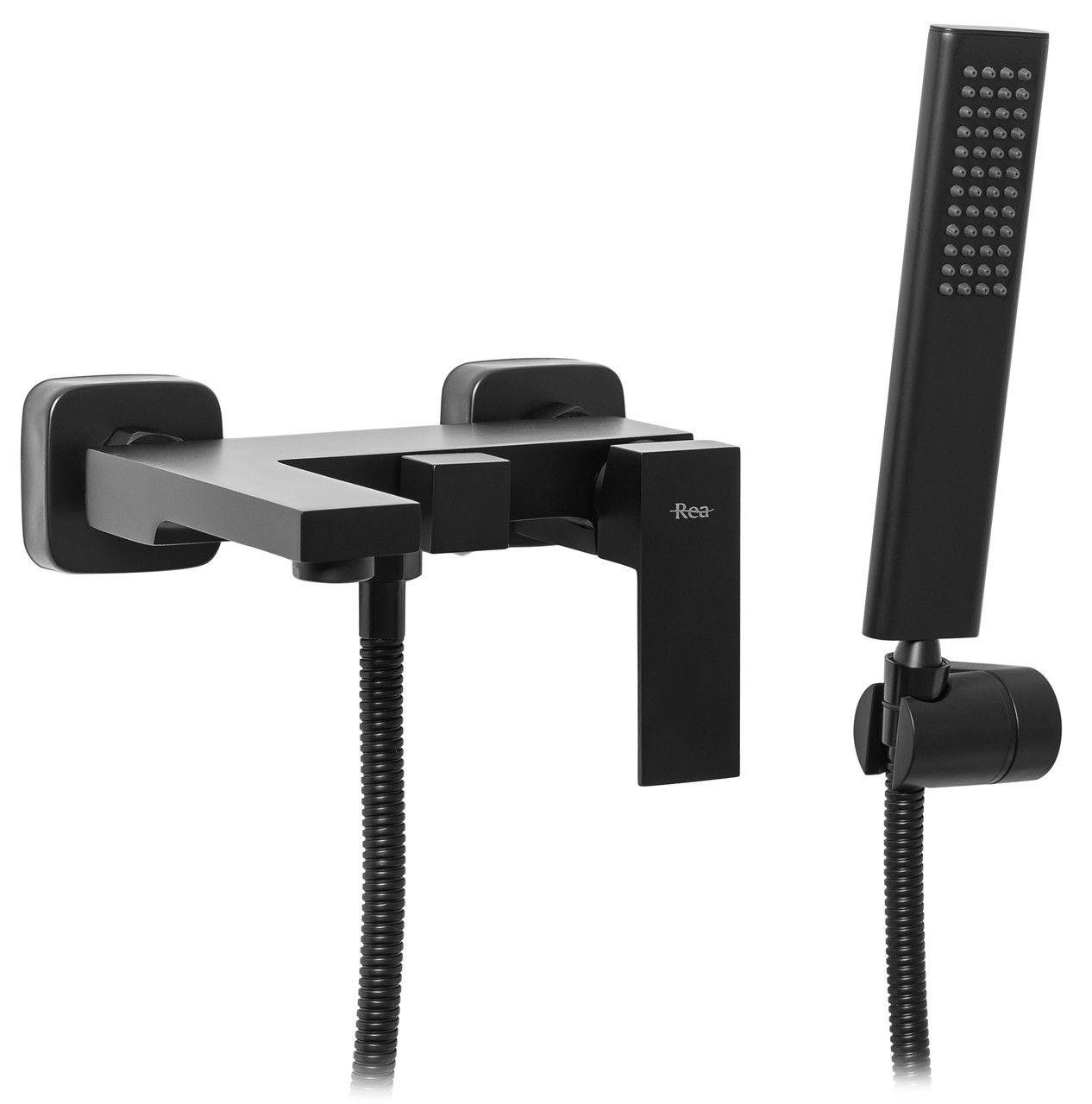 Смеситель для ванны CUBO REA FENIX REA-B3310 однорычажный Черный (133364) Смеситель для ванны CUBO REA FENIX REA-B3310 однорычажный Черный (133364)