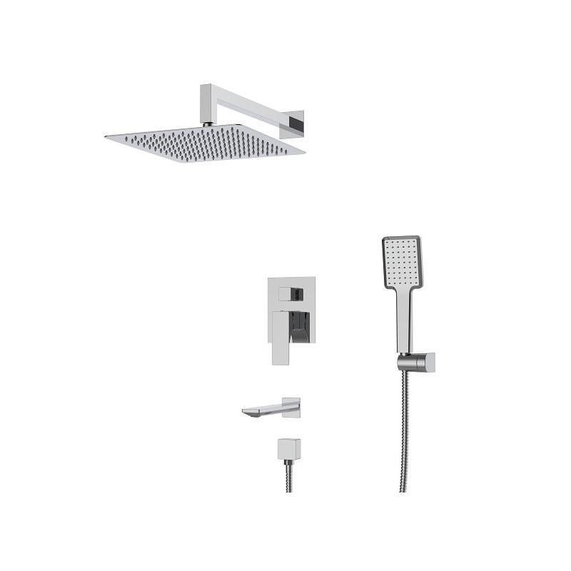Душевая система встроенная со смесителем KOER KB-64010-01 Хром (KR3492)