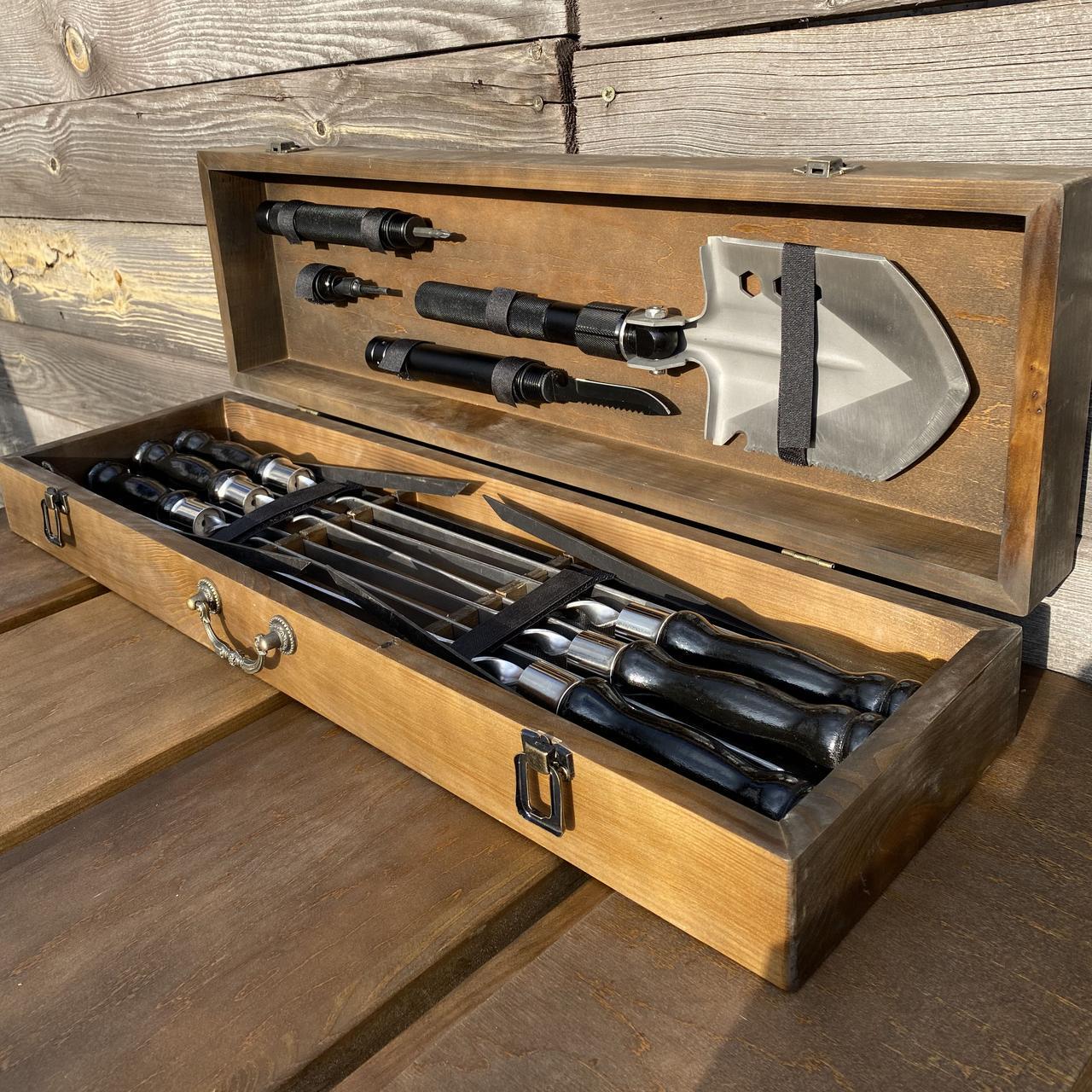 Набор подарочный для барбекю Mzavod Индиана Джонс Коричневый (27728721) - фото 2