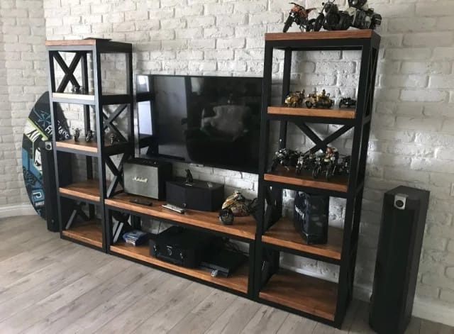 Cтеллаж EcoLoft IN-2503 в стиле лофт (25626887)