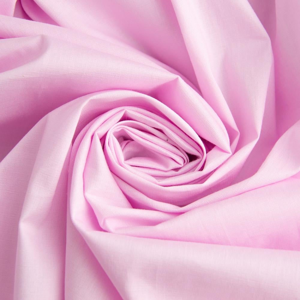 Ткань поплин IDEIA cotton 120 г/м2 натуральная с эластаном 140 см Розовый (27673)