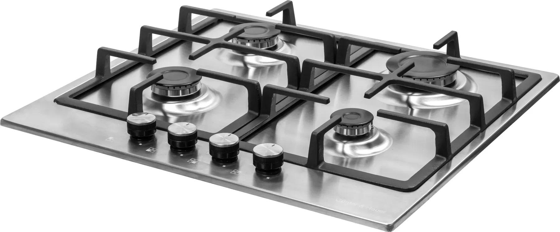 Варочная поверхность газовая Gunter&Hauer GH 606 IX сталь электроподжиг газ-контроль 60 см Варочная поверхность газовая Gunter&Hauer GH 606 IX сталь электроподжиг газ-контроль 60 см