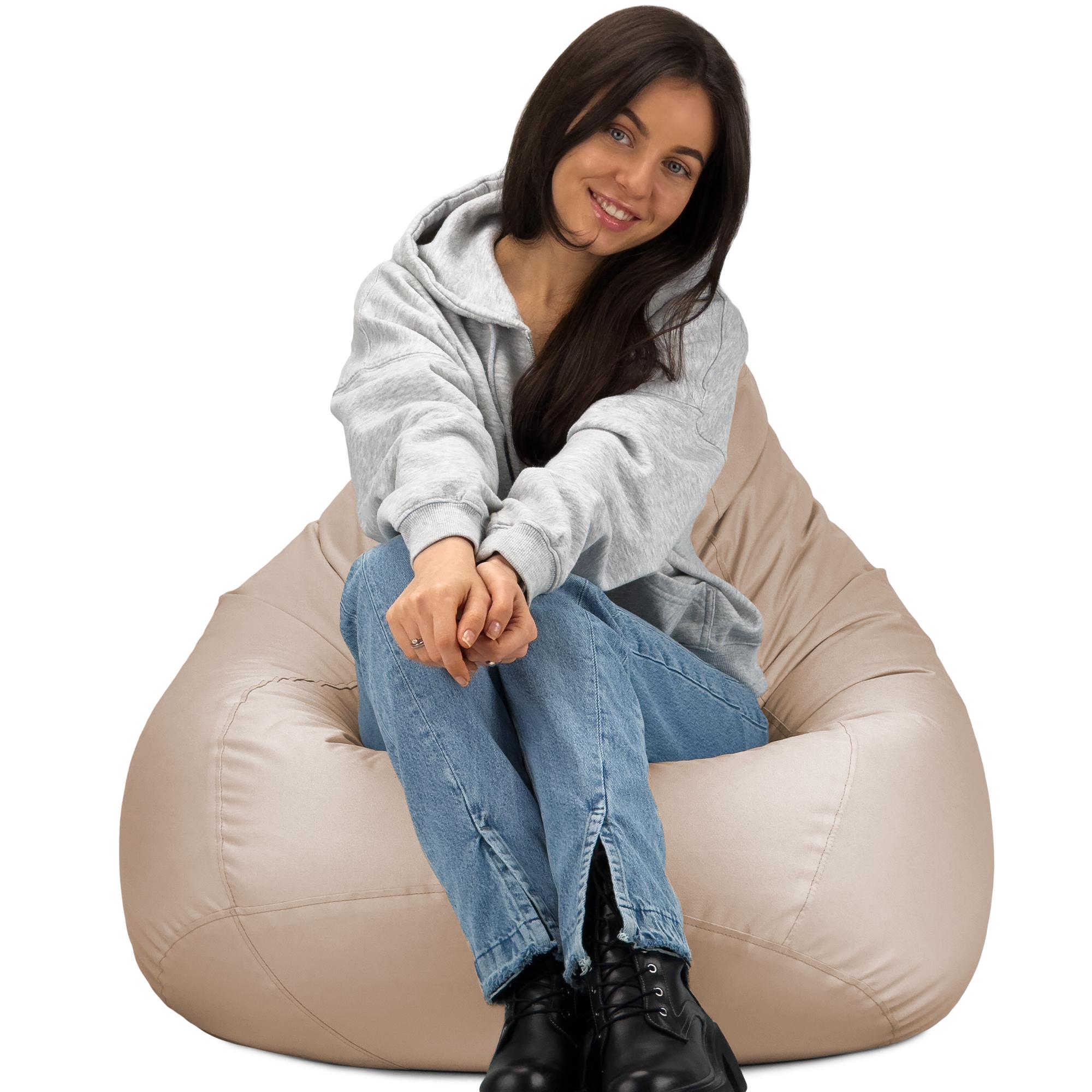 Кресло-мешок Студия Комфорта Груша оксфорд флекс 120х85 см Бежевый (9012214) - фото 5 Кресло-мешок Студия Комфорта Груша оксфорд флекс 120х85 см Бежевый (9012214) - фото 5