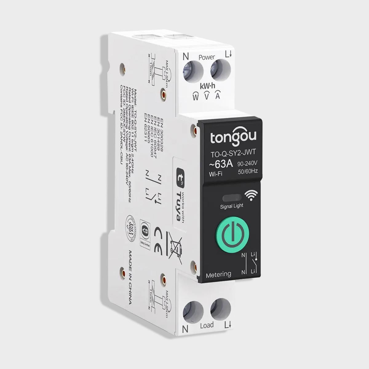 Реле c энергомониторингом Tongou TO-Q-SY2-JWT WiFi