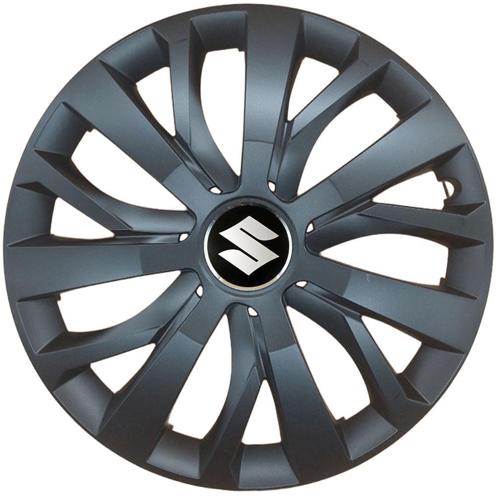 Комплект колпаков SJS R16 для Suzuki 432 4 шт. Черный (108359)