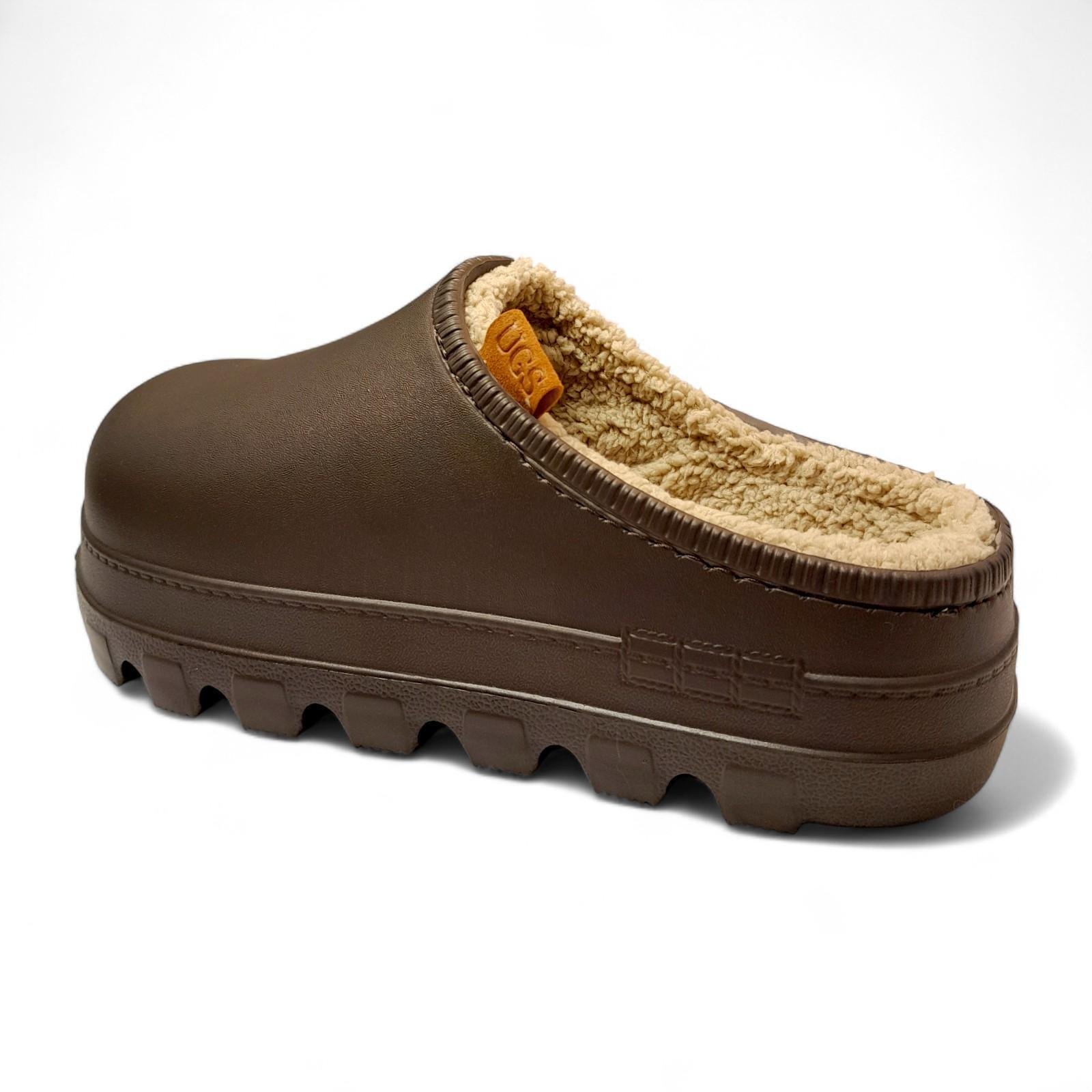 Сабо женские утепленные GIPANIS р. 39 25 см Коричневый (2807598093) - фото 4