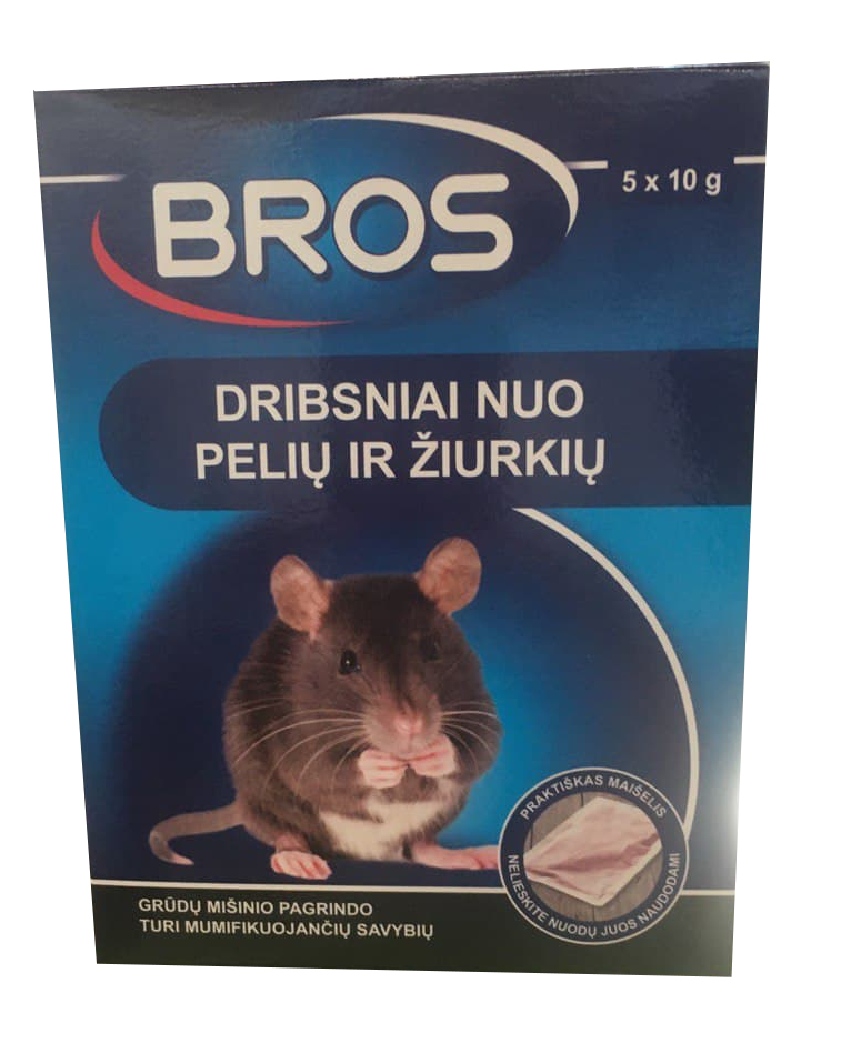 Хлопья BROS 15040 от мышей и крыс 5х10 г (000011603)