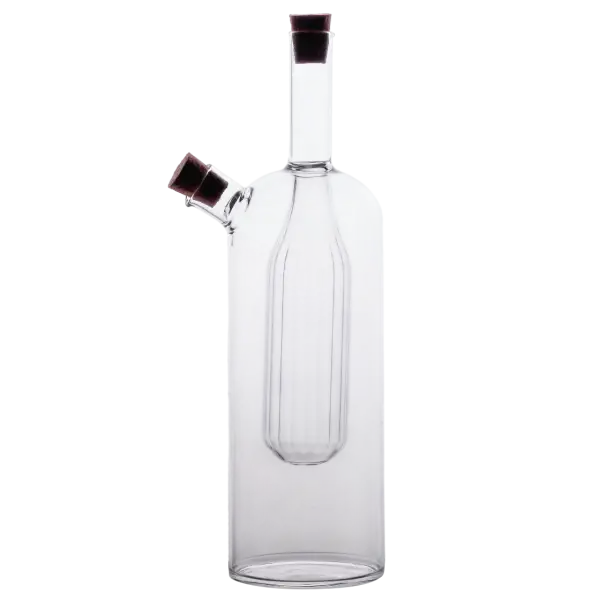 Пляшка подвійна для олії та оцту YIWU Paci з боросилікатного скла 100 та 400 мл Прозорий (147-107- HP-34-13)