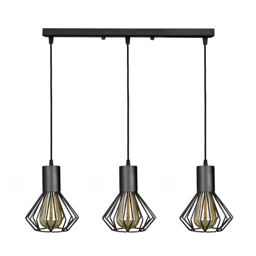 Светильник лофт MSK Electric подвесной на планке NL 2215-3