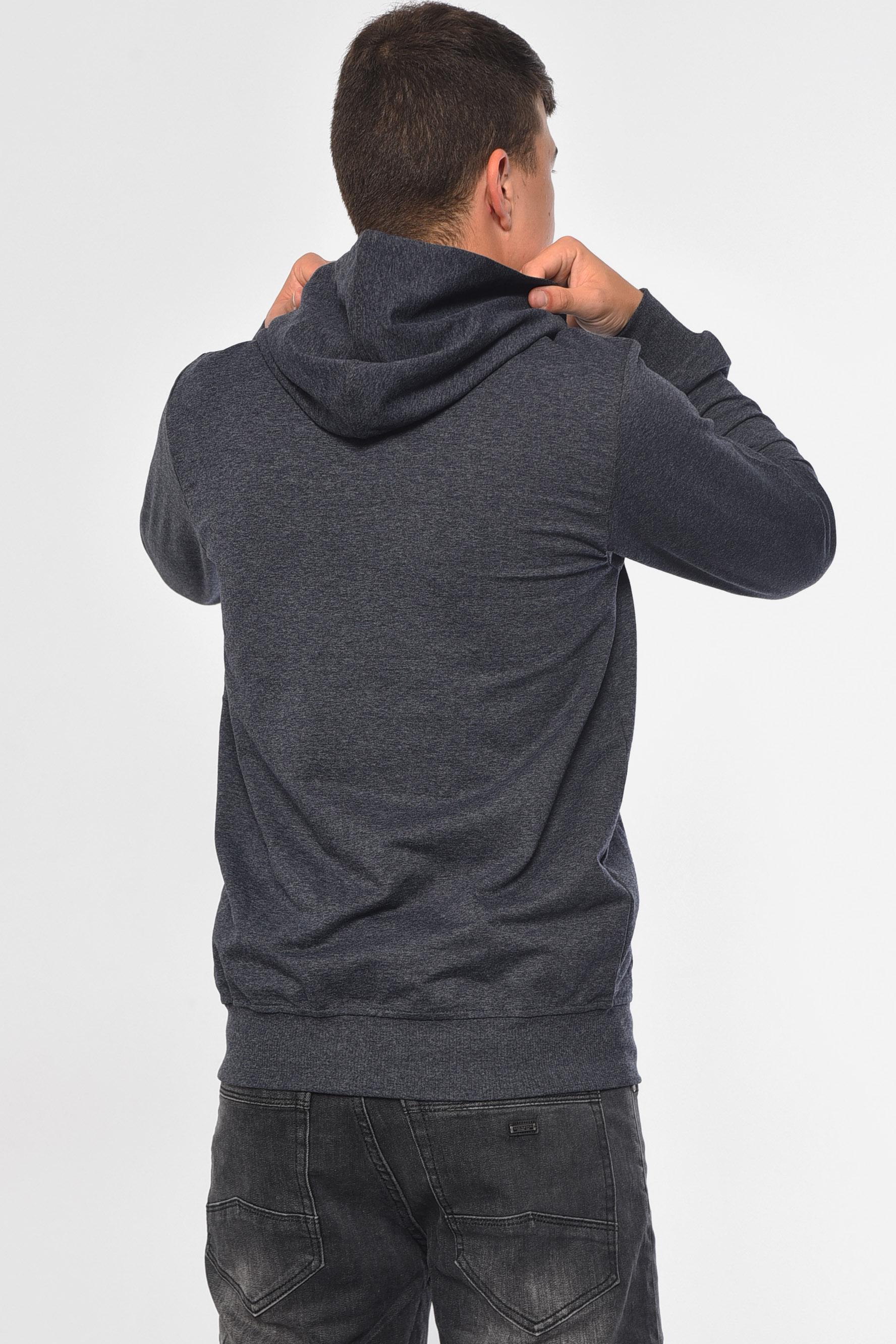 Кофта мужская на молнии XL Темно-серый (182314) - фото 3 Кофта мужская на молнии XL Темно-серый (182314) - фото 3