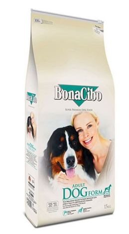 Корм сухий для дорослих собак із зайвою вагою та для старіючих собак BonaCibo Dog Form 15 кг