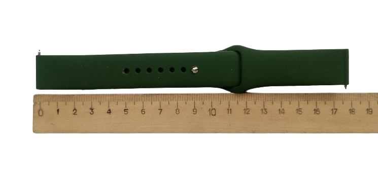 Ремешок для часов силиконовый 20х175 мм Atrovirens (2890) - фото 3