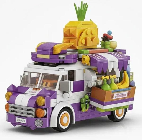 Конструктор Panlos Brick Fruit Cart серия Fairy tale Fruit Paradise 551 деталей (2104619248)