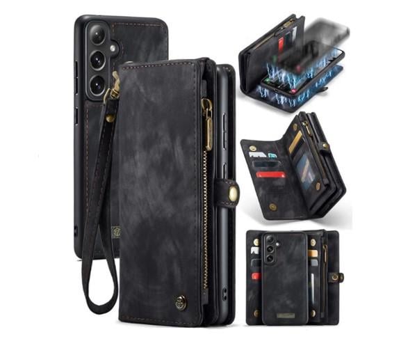 Чехол - кошелек CaseMe Retro Leather для Samsung Galaxy A56 Черный Чехол - кошелек CaseMe Retro Leather для Samsung Galaxy A56 Черный