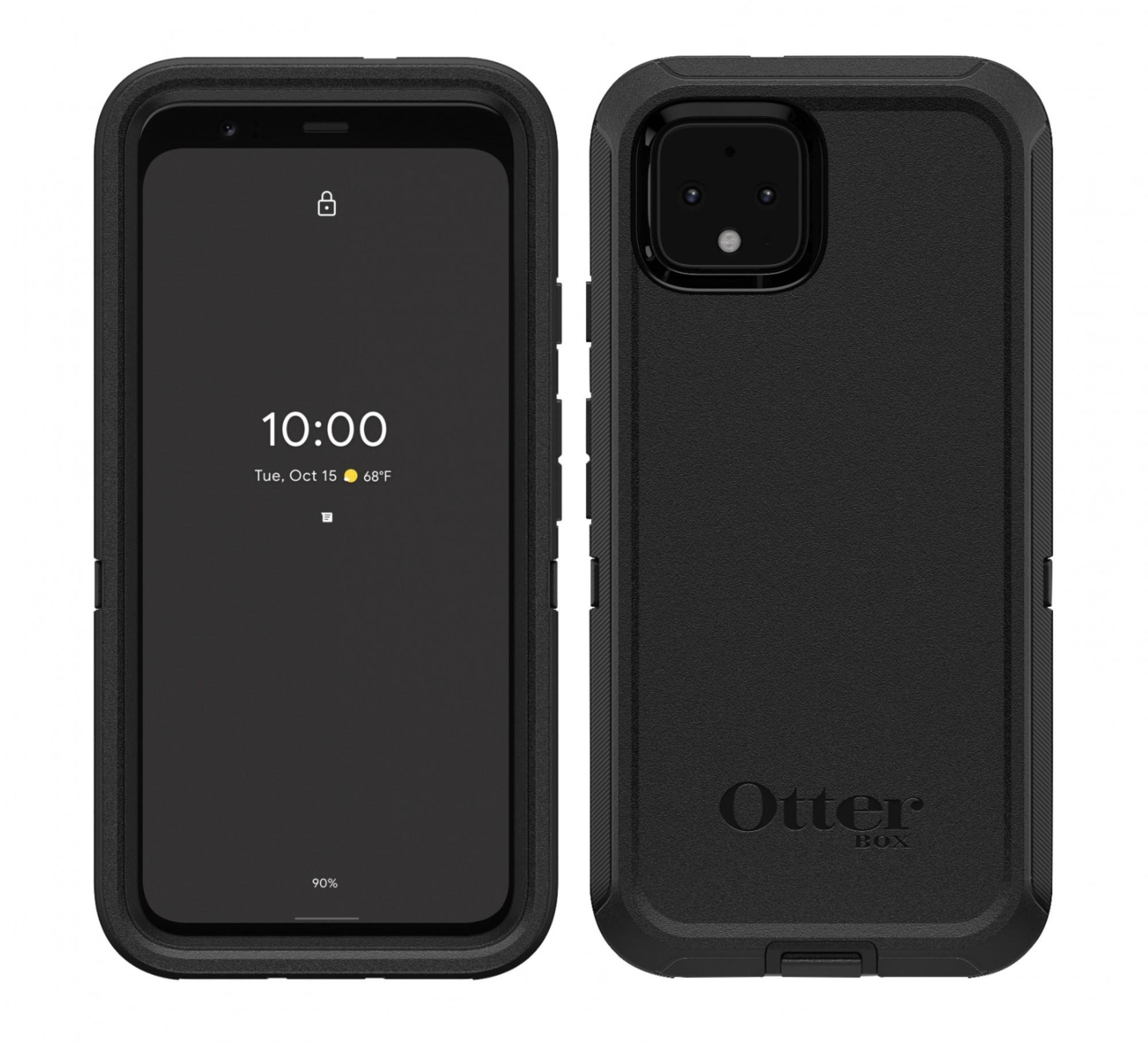 Чехол противоударный с клипсой OtterBox Defender для Google Pixel 4 XL (6.3") Black - фото 3