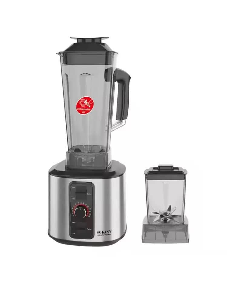 Кухонний комбайн Sokany SK-03043 2в1 блендер 2 л/чаша/кавомолка 1700 Вт (30343901)