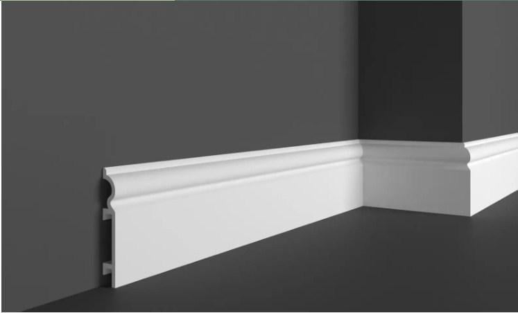 Плинтус напольный с гладким профилем Grand decor HCR 513