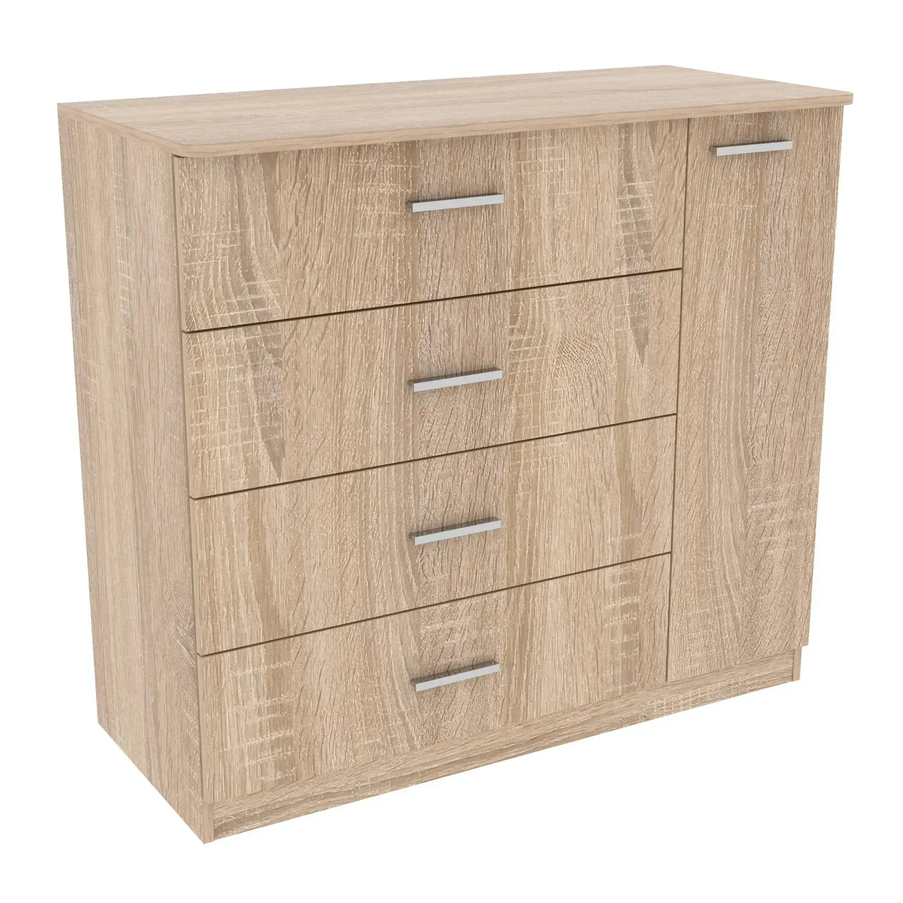 Комод Kontinent Сабріна №2 110х50х100 см Дуб Сонома (51952315) - фото 1 Комод Kontinent Сабріна №2 110х50х100 см Дуб Сонома (51952315) - фото 1