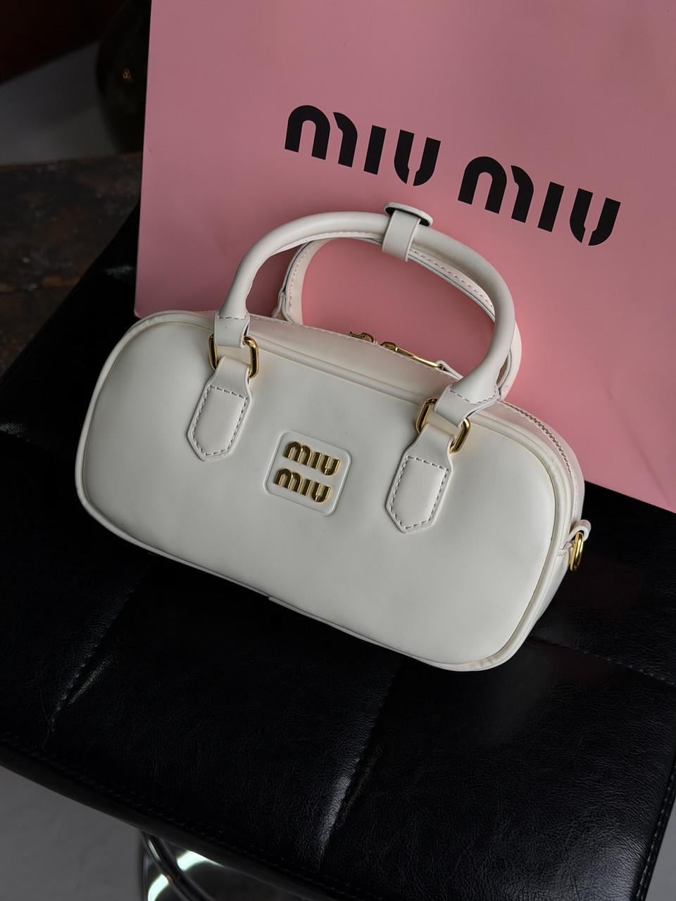 Сумка жіноча Miu Miu Arcadie Leather класична через плечі крос-боді Білий (2881858569) Сумка жіноча Miu Miu Arcadie Leather класична через плечі крос-боді Білий (2881858569)