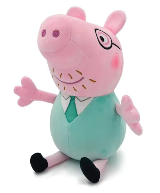 Плюшевая игрушка папа Свин Свинка Пеппа 28 см