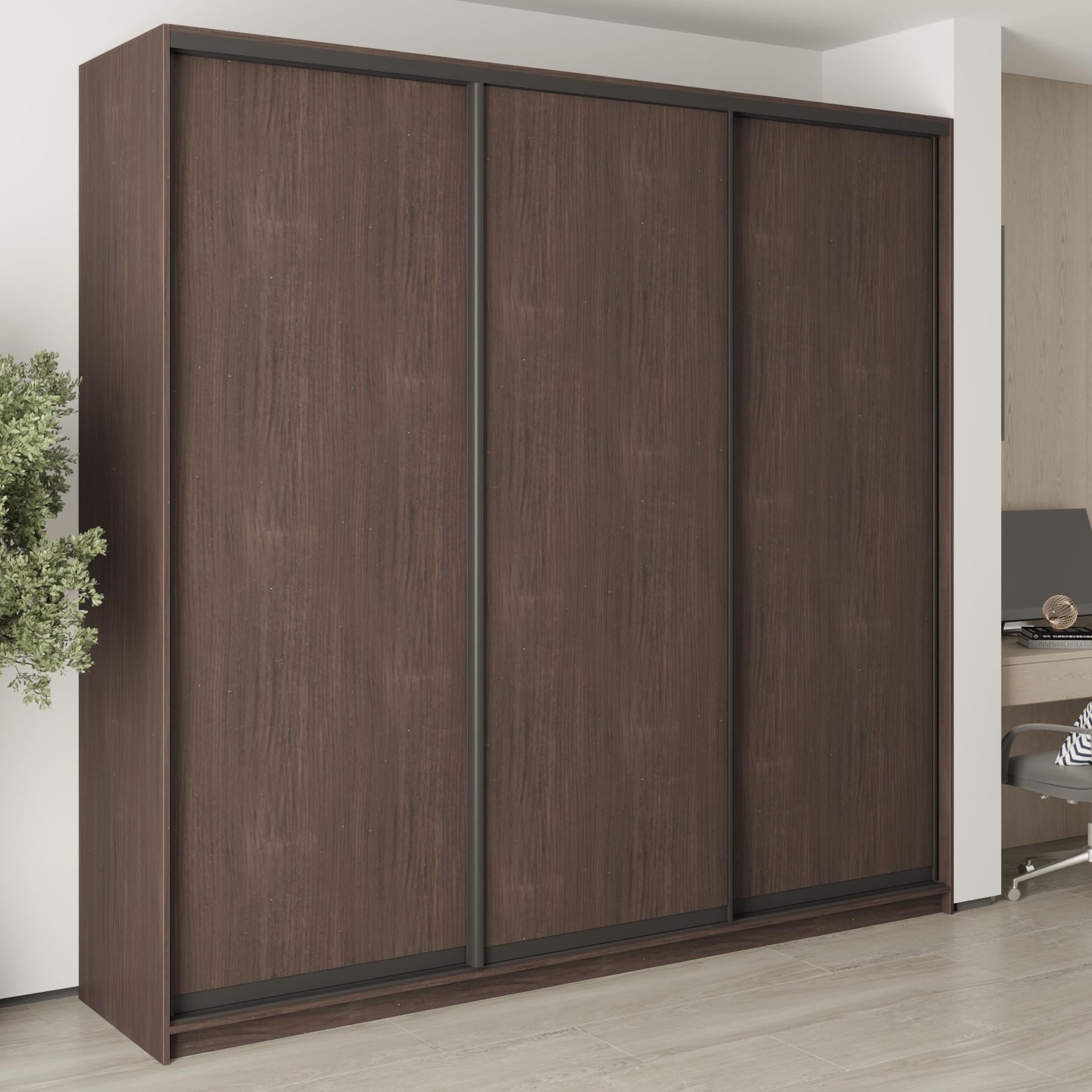 Шкаф-купе трехдверный MebelStar Уни BG 3 ДСП 250x45x240 см Дуб ристрето (MBS-7729) Шкаф-купе трехдверный MebelStar Уни BG 3 ДСП 250x45x240 см Дуб ристрето (MBS-7729)