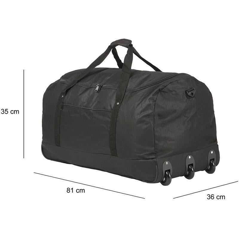 Дорожня сумка на колесах TravelZ Wheelbag 100 л Black (927291) - фото 3