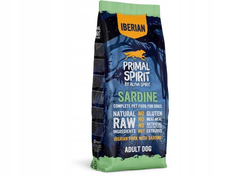 Корм для собак Primal Spirit Iberian Sardine со свининой и сардиной 12 кг (3230126781)