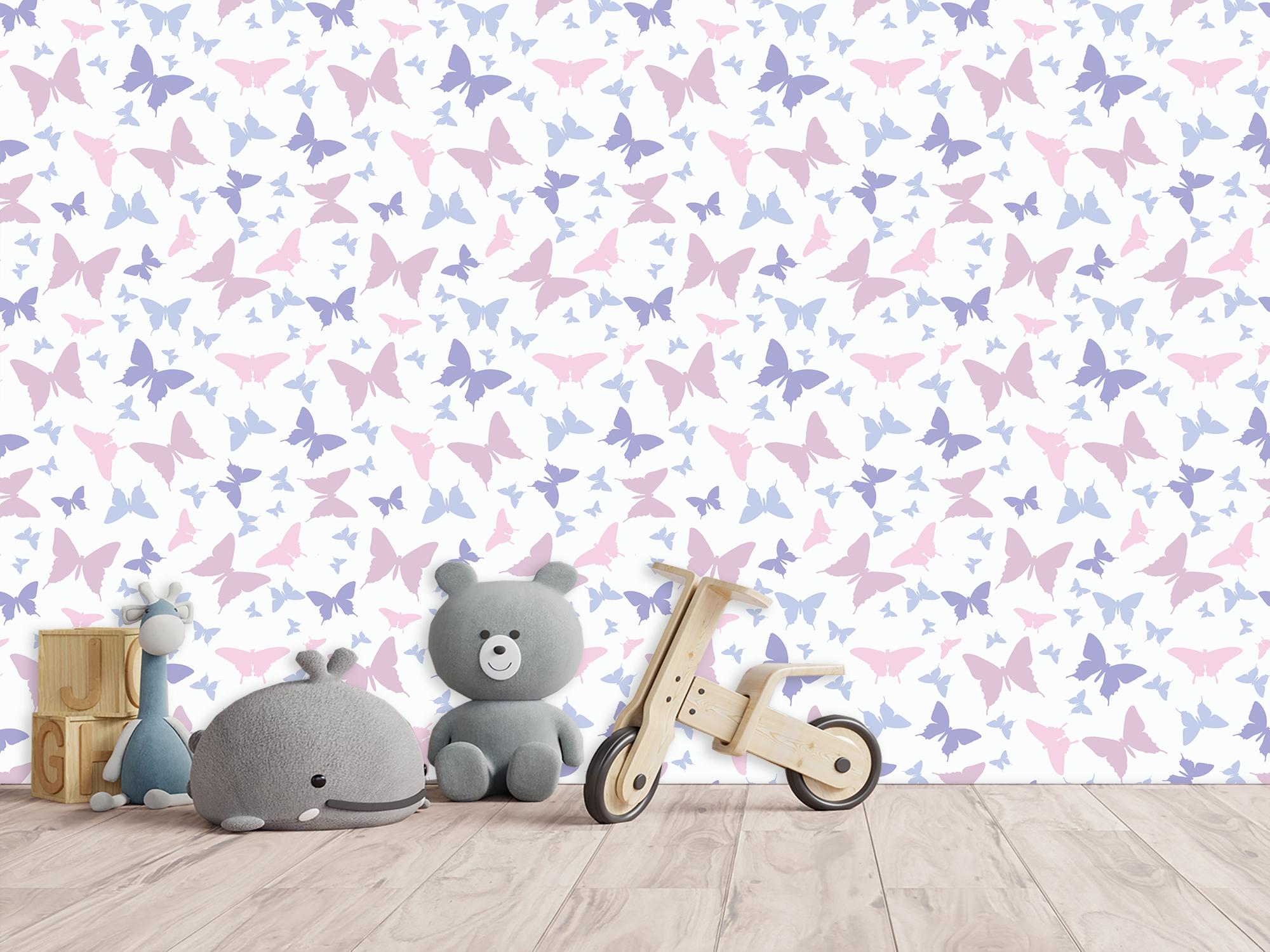 Фотошпалери флізелінові Upstream Різнокольорові силуети метеликів 180х120 см (S5KID-074/2) - фото 4 Фотошпалери флізелінові Upstream Різнокольорові силуети метеликів 180х120 см (S5KID-074/2) - фото 4