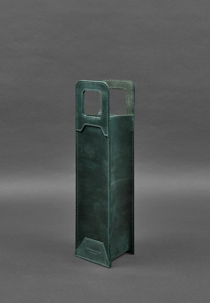 Чехол кожаный для вина 2.0 Crazy Horse Зеленый (A-027941) - фото 3 Чехол кожаный для вина 2.0 Crazy Horse Зеленый (A-027941) - фото 3