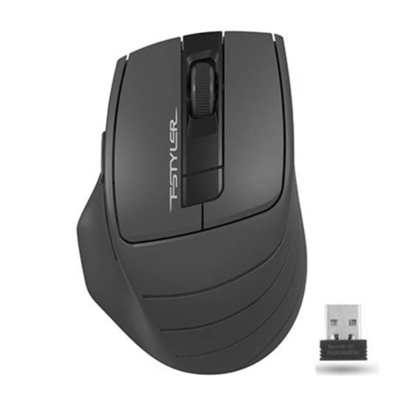 Мышь беспроводная A4Tech FG30 2.4GHz оптическая 1000-2000 DPI от батарейки Black/Grey (29709819)