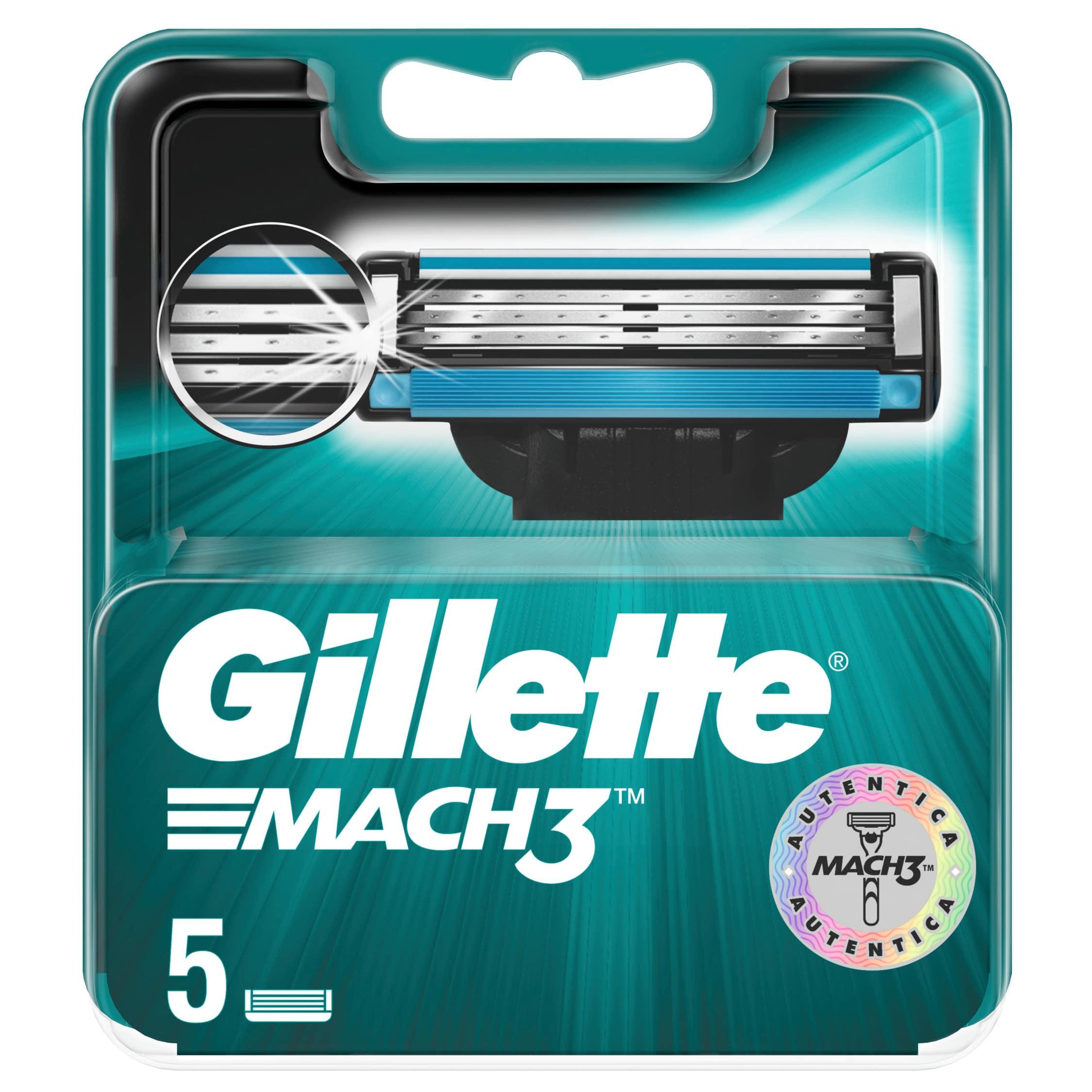 Сменные кассеты для бритья Gillette Mach 3 5 шт.