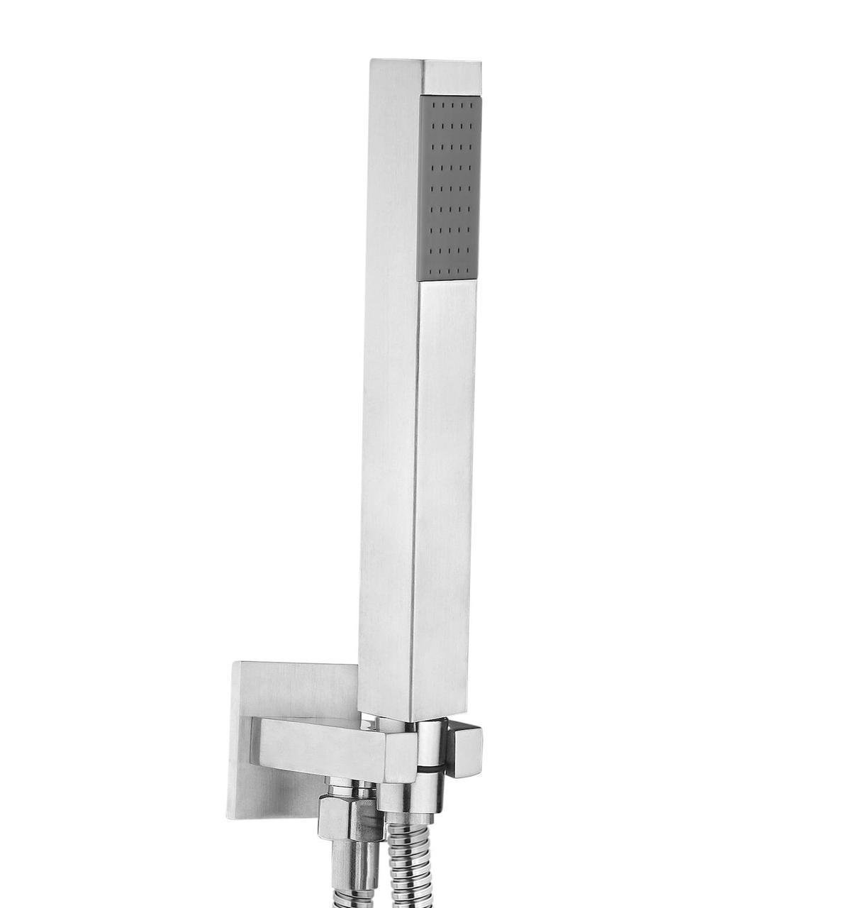 Змішувач для душу Perla SMART PSS7704 вбудований квадрат/3 режима Сатин/Нержавіюча сталь (2529486200) - фото 4