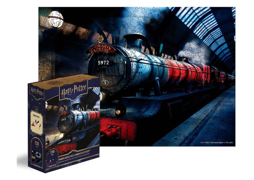 Пазл деревянный фигурный Woods Story Гарри Поттер Серия Хогвартс Экспресс А3