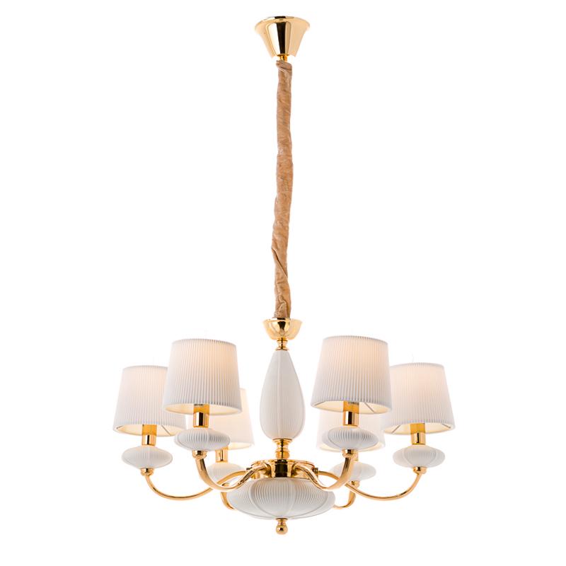 Люстра подвесная с абажурами Light House ES-15453/6 Золото (9200)