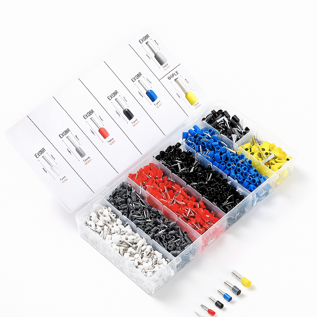 Кримпер для гильз 0,25-10 мм2 и 1200 гильз в кейсе (28112664) - фото 6