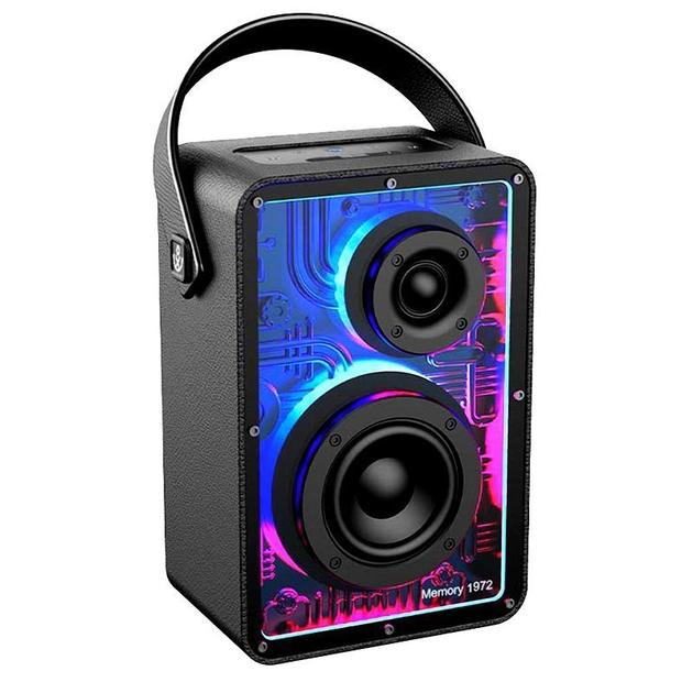 Колонка бездротова Xdobo Memory 1972 BT5,3 TWS EQ AUX/TF 80W TWS 18h Чорний