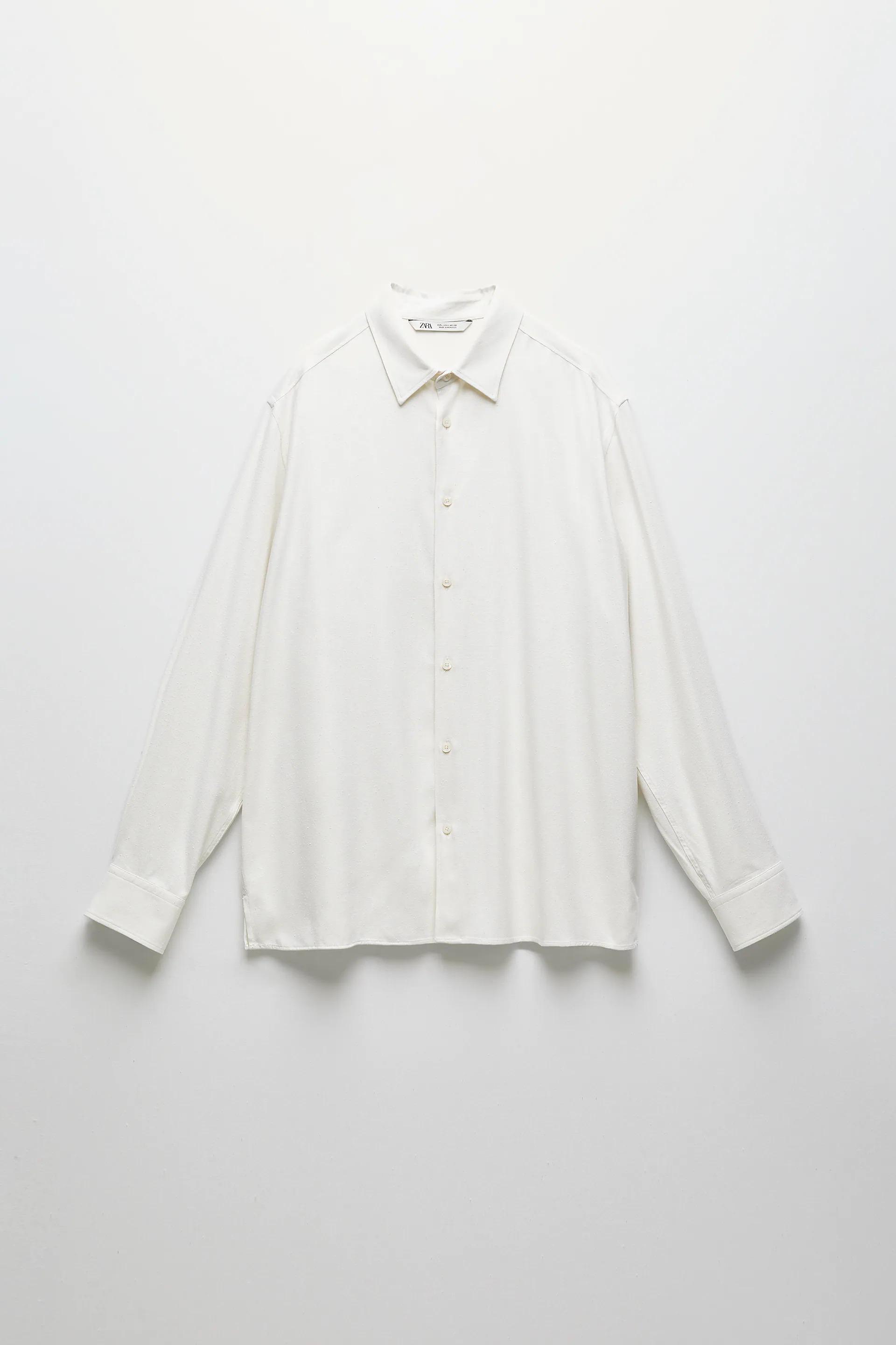 Рубашка Zara L Белый (5674049251) - фото 3