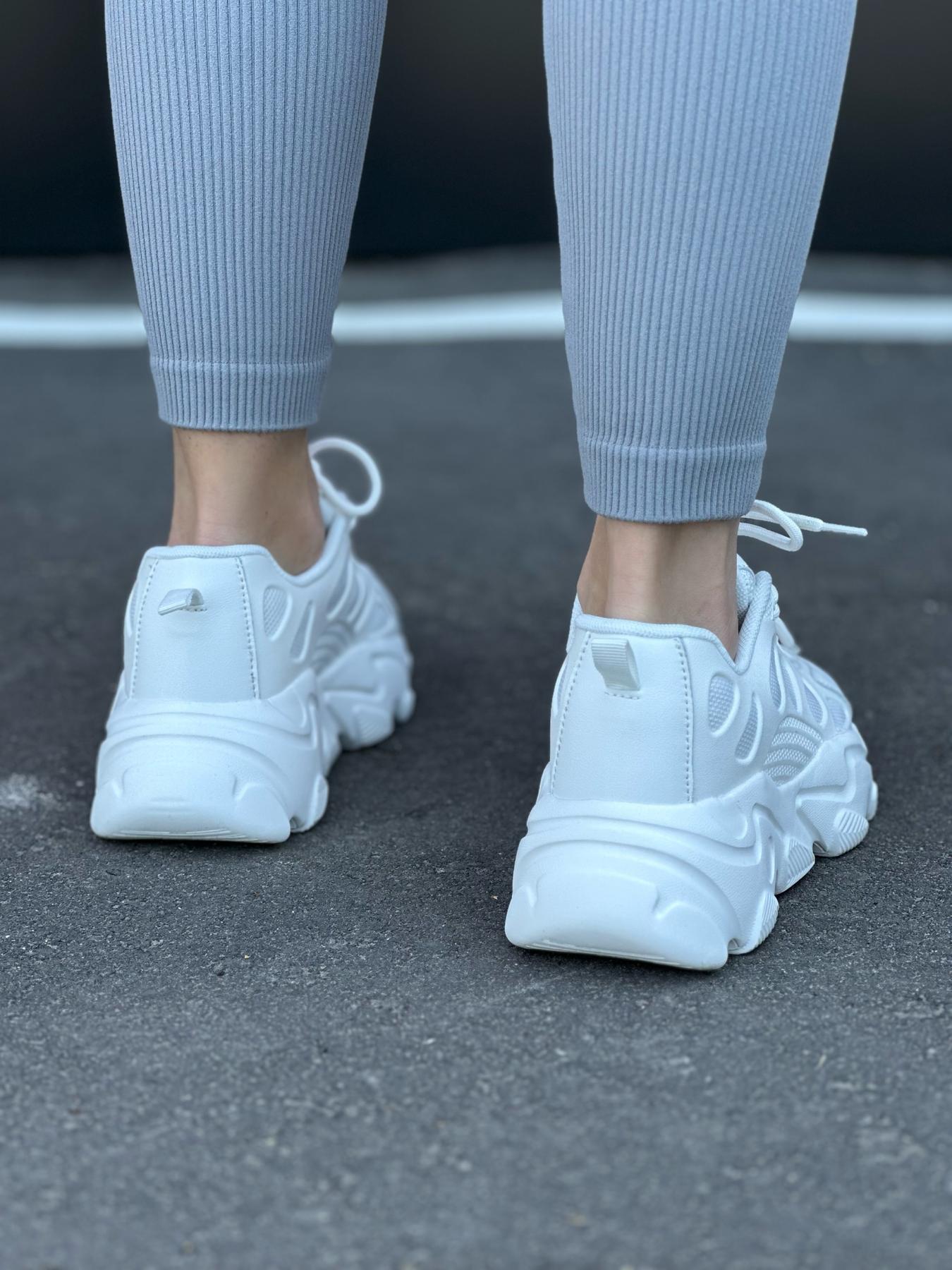 Кроссовки женские натуральная кожа/текстиль р. 37 Белый (9546394) - фото 5 Кроссовки женские натуральная кожа/текстиль р. 37 Белый (9546394) - фото 5