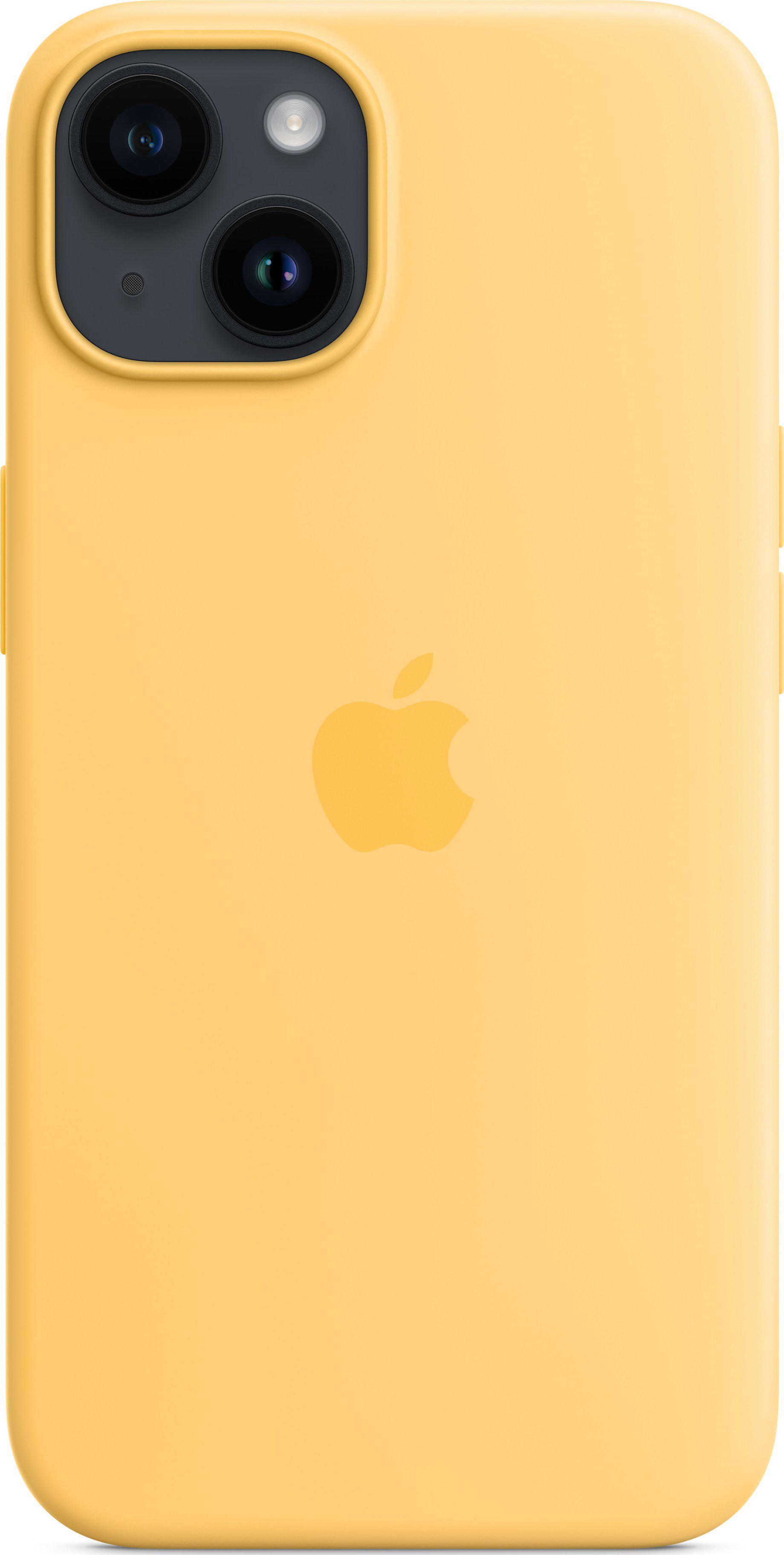 Чехол противоударный силиконовый Silicone Case MPT23ZE/A MagSafe () для Apple Iphone 14 (6.1") Sunglow - фото 7