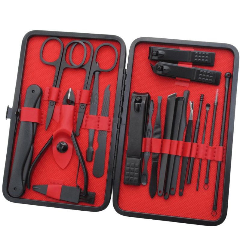 Набір інструментів для догляду за нігтями 14769 20 пр. Чорний з червоним (4993583) Набір інструментів для догляду за нігтями 14769 20 пр. Чорний з червоним (4993583)