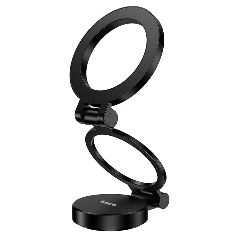 Автотримач для телефона Hoco H98 Rider folding Ring Magnetic Car holder center console Black (6942007673037)