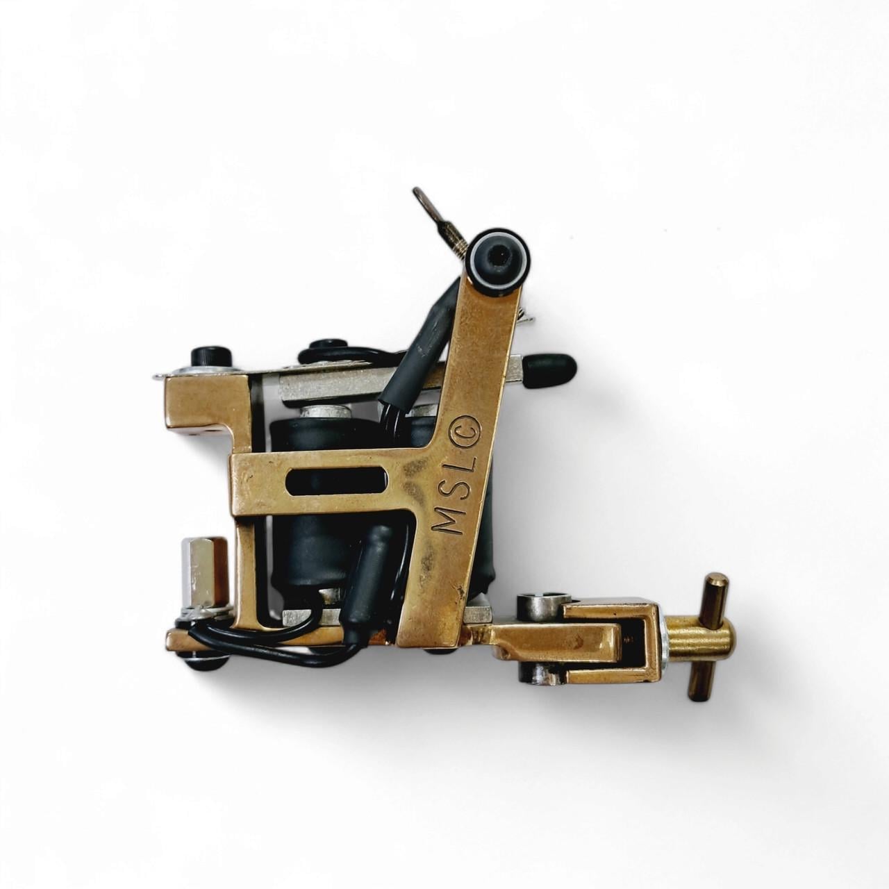 Индукционная тату машинка Micky Sharpz Brass Hybrid Tattoo Machine (007B)