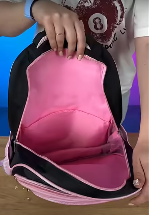 Школьный набор для девочки рюкзак/сумочка и пенал 3 пр. Черный (28443983) - фото 3 Школьный набор для девочки рюкзак/сумочка и пенал 3 пр. Черный (28443983) - фото 3