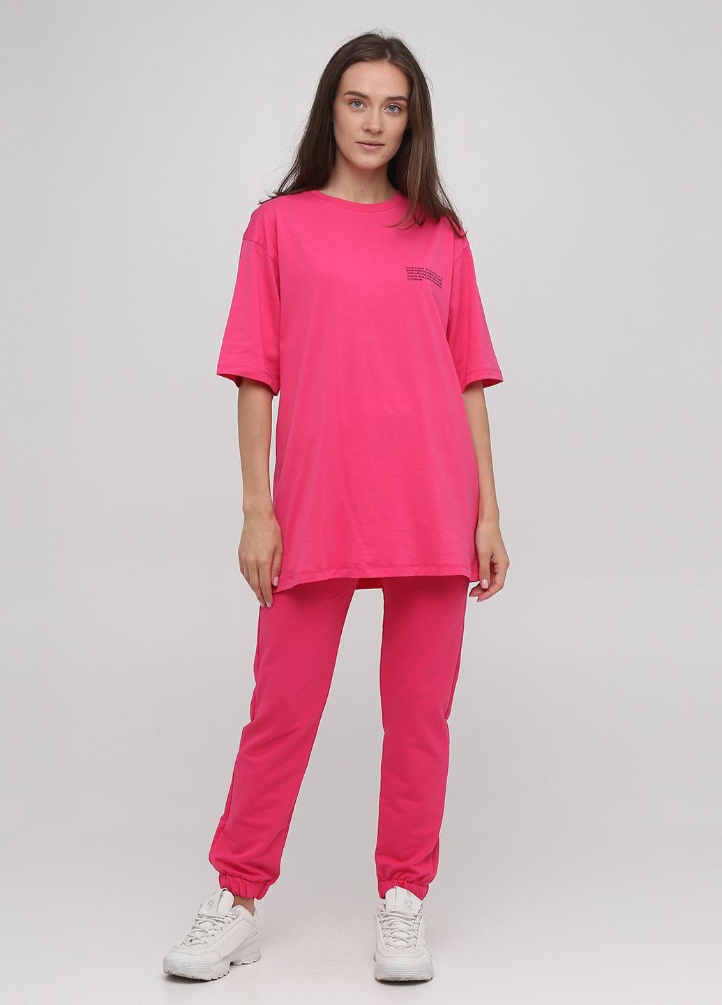 Комплект футболка/брюки Modaway 43-1022x37 женский L Розовый