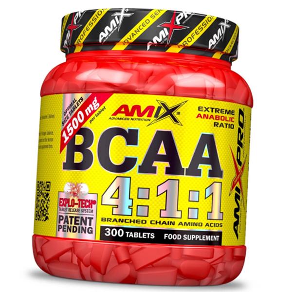 Аминокислоты с разветвленной цепью Amix Nutrition BCAA 4:1:1 300 таб. (28135008) Аминокислоты с разветвленной цепью Amix Nutrition BCAA 4:1:1 300 таб. (28135008)