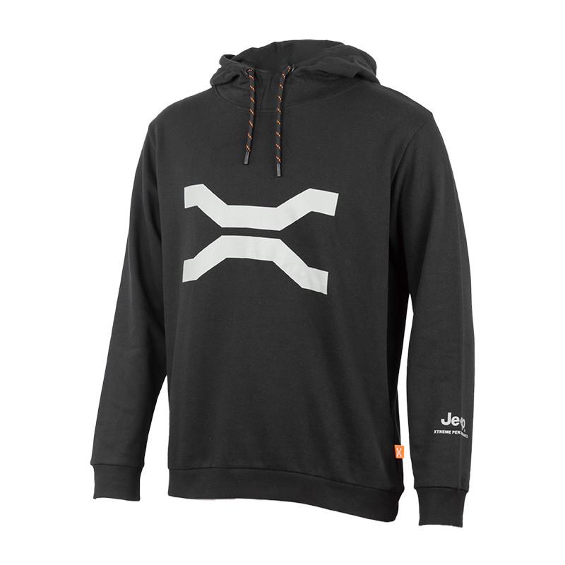 Худі чоловіче JEEP HOODED SWEATSHIRT Large Front Print JX22A S Чорний (O102624-B967 S)