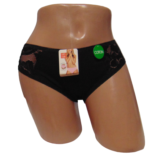 Женские трусы в рубчик Uokin 6021 L Черный (1776731393) Женские трусы в рубчик Uokin 6021 L Черный (1776731393)